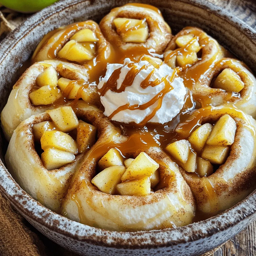Caramel Apple Cinnamon Roll Bake Irresistible Treat