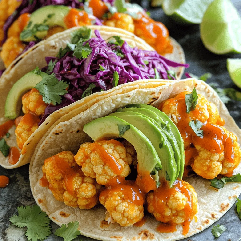 Buffalo Cauliflower Tacos Flavorful Vegetarian Delight