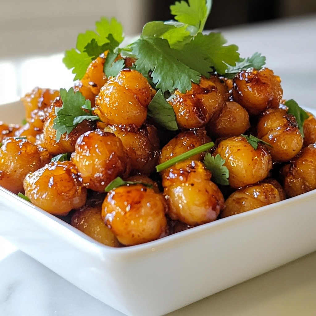 Sriracha Honey Roasted Chickpeas Crispy and Flavorful