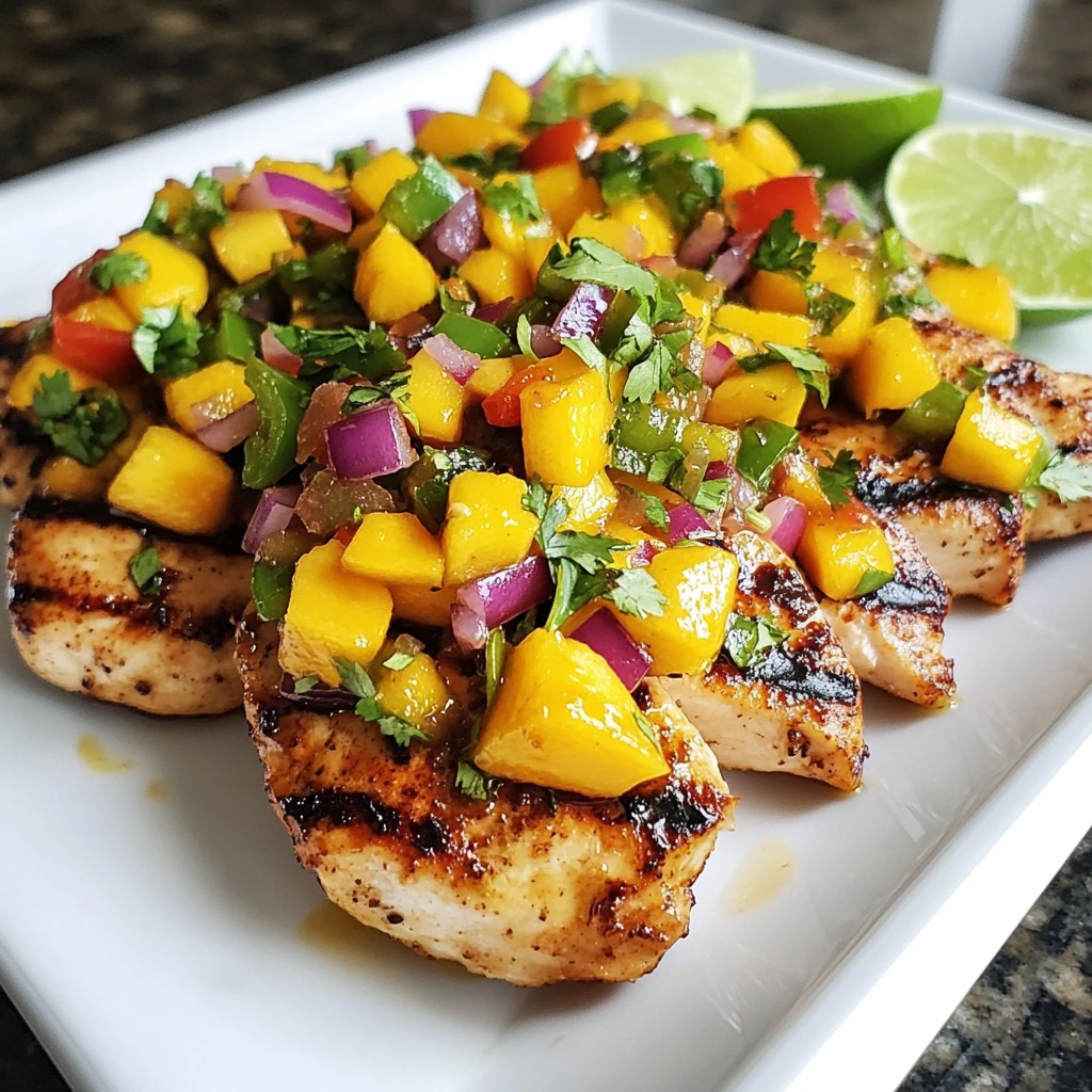 Mango Salsa Grilled Chicken Flavorful Summer Delight