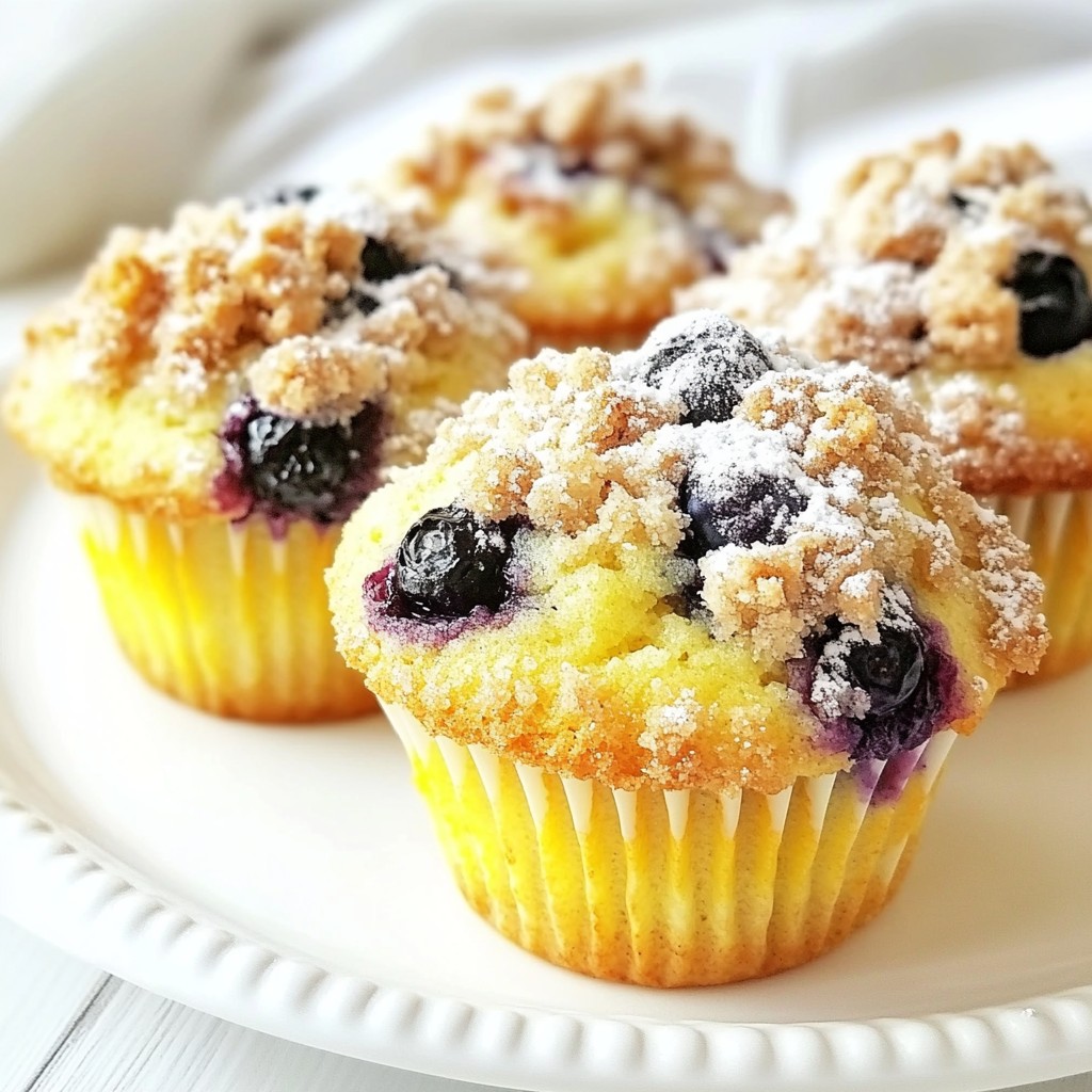 Blueberry Streusel Muffins Delightfully Simple Recipe