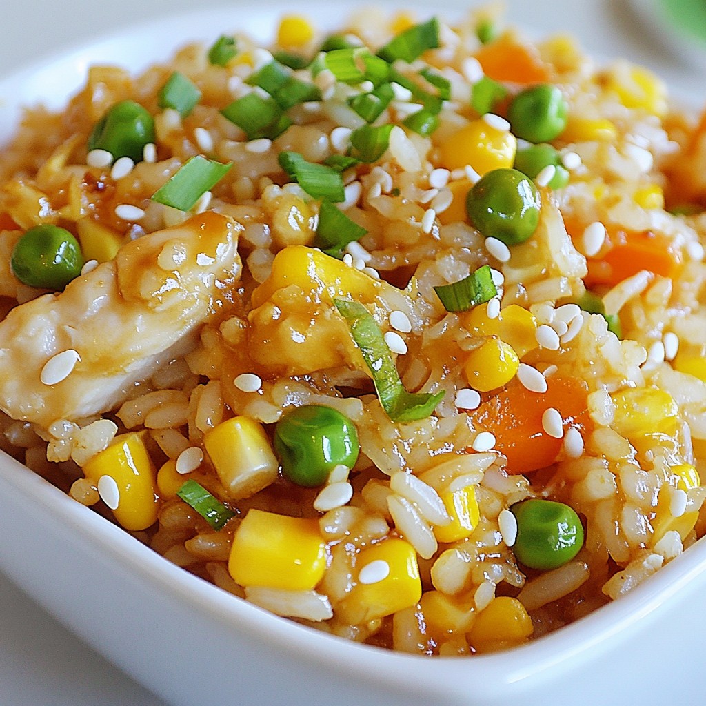 Teriyaki Chicken Fried Rice Flavorful Dinner Delight