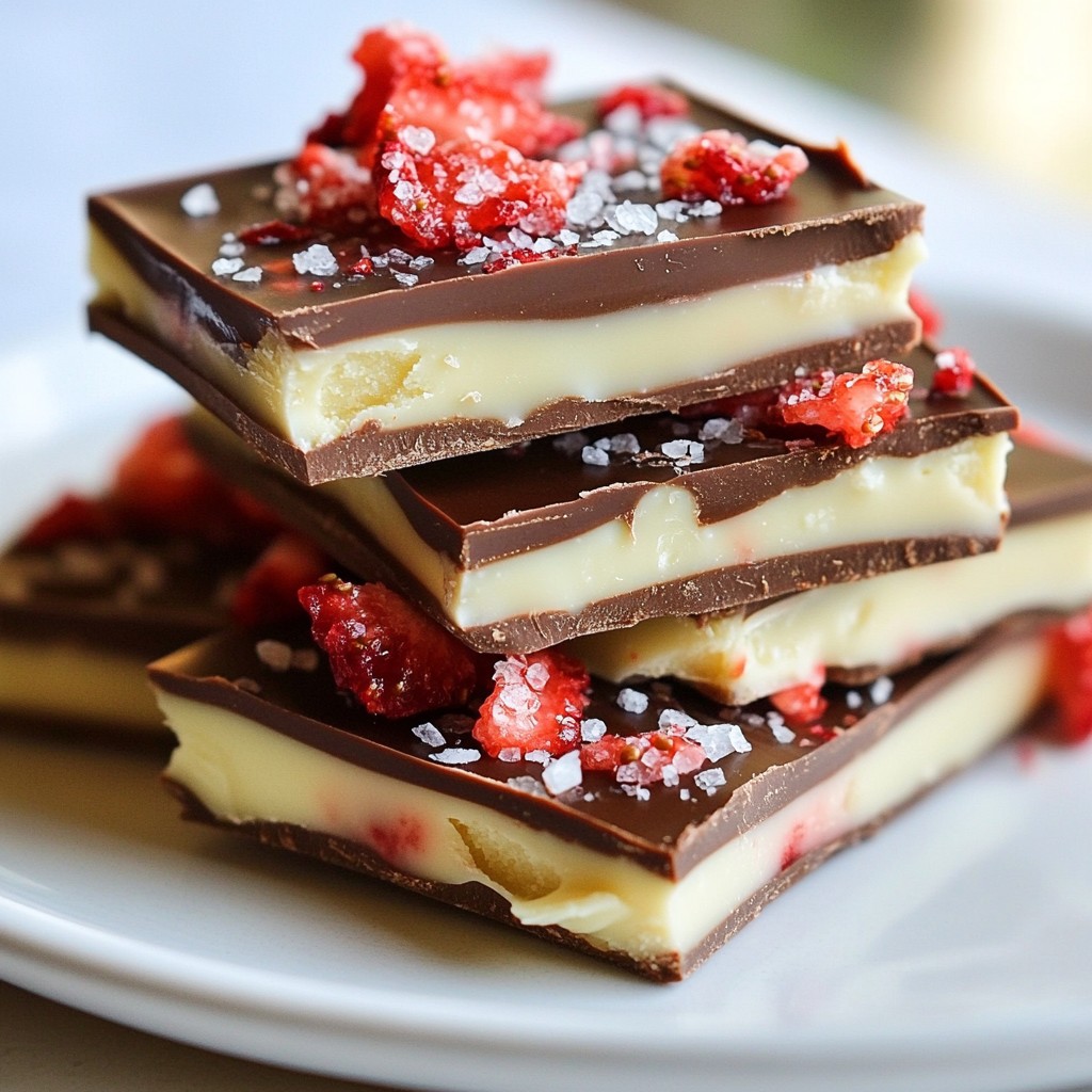 Chocolate Covered Strawberry Bark Tasty and Simple Treat