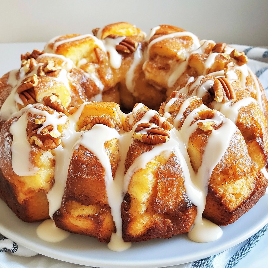 Cinnamon Roll Monkey Bread Easy and Tasty Recipe