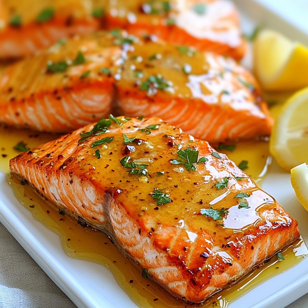 Honey Mustard Roasted Salmon Savory and Simple Dish