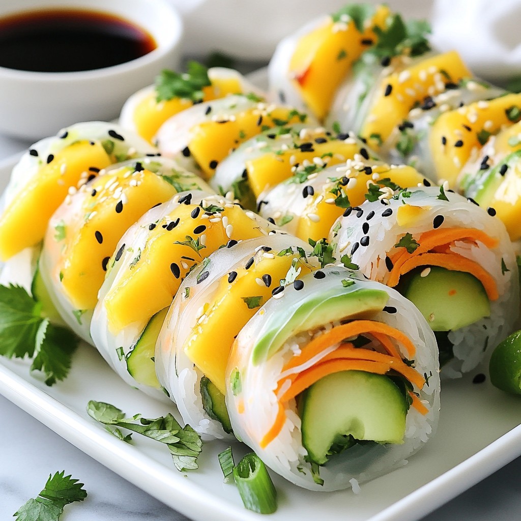 Thai Mango Salad Rolls Fresh and Flavorful Delight