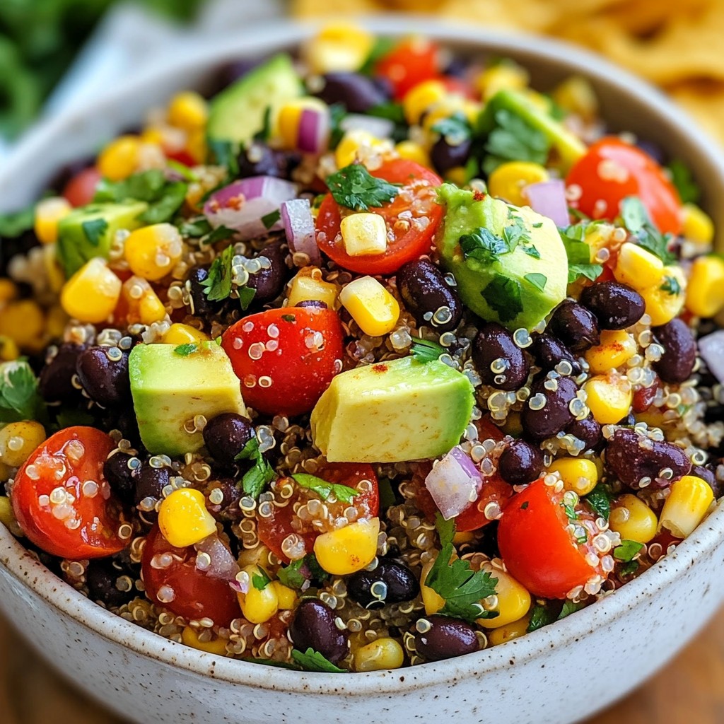 Hearty Quinoa Black Bean Taco Salad for Nutrition