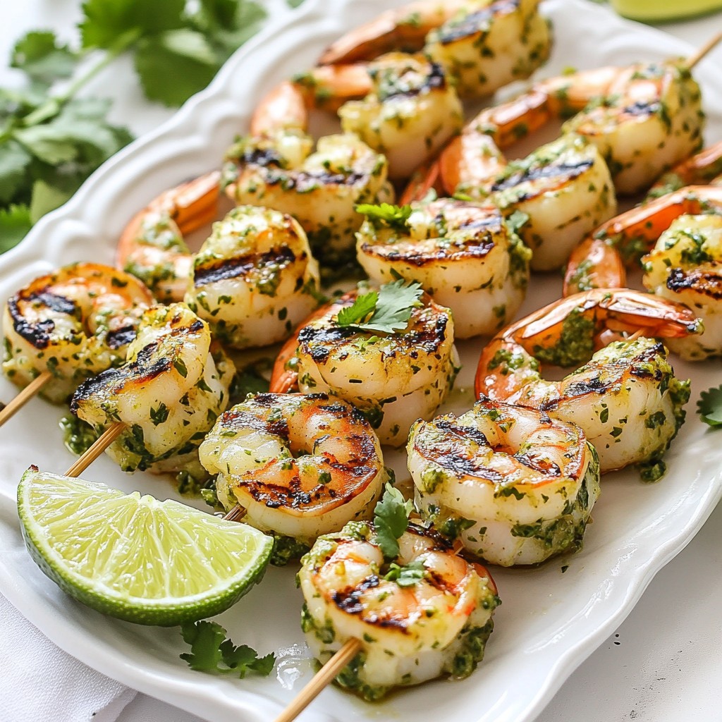 Cilantro Lime Grilled Shrimp Skewers Fresh and Zesty