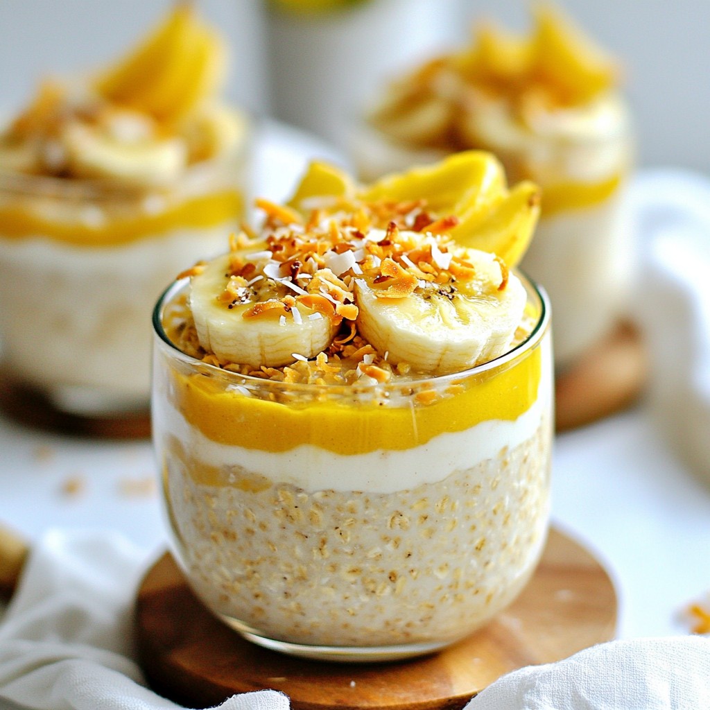 Coconut Banana Overnight Oats Simple and Delicious
