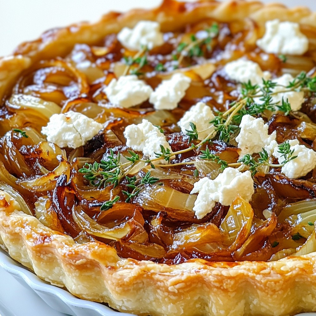 Caramelized Onion Goat Cheese Tart Simple and Tasty