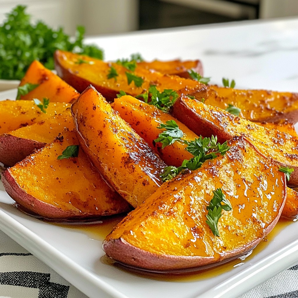 Maple Cinnamon Sweet Potato Wedges Delightful Twist