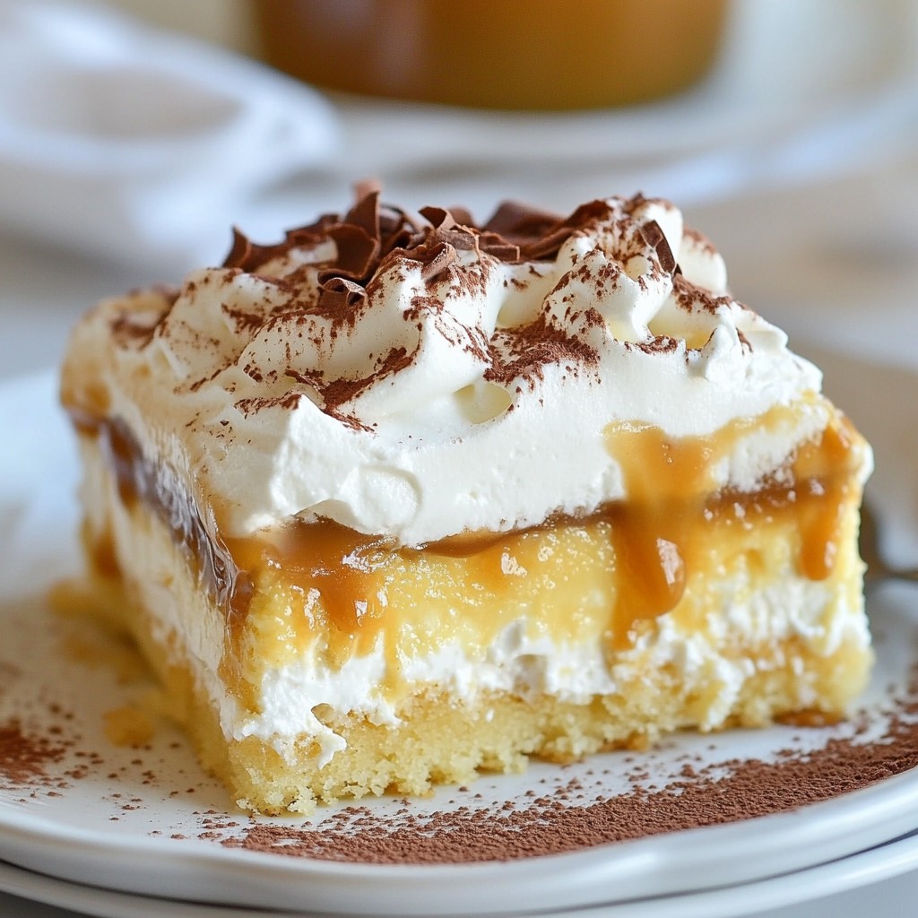Caramel Macchiato Poke Cake Flavorful Delight Recipe