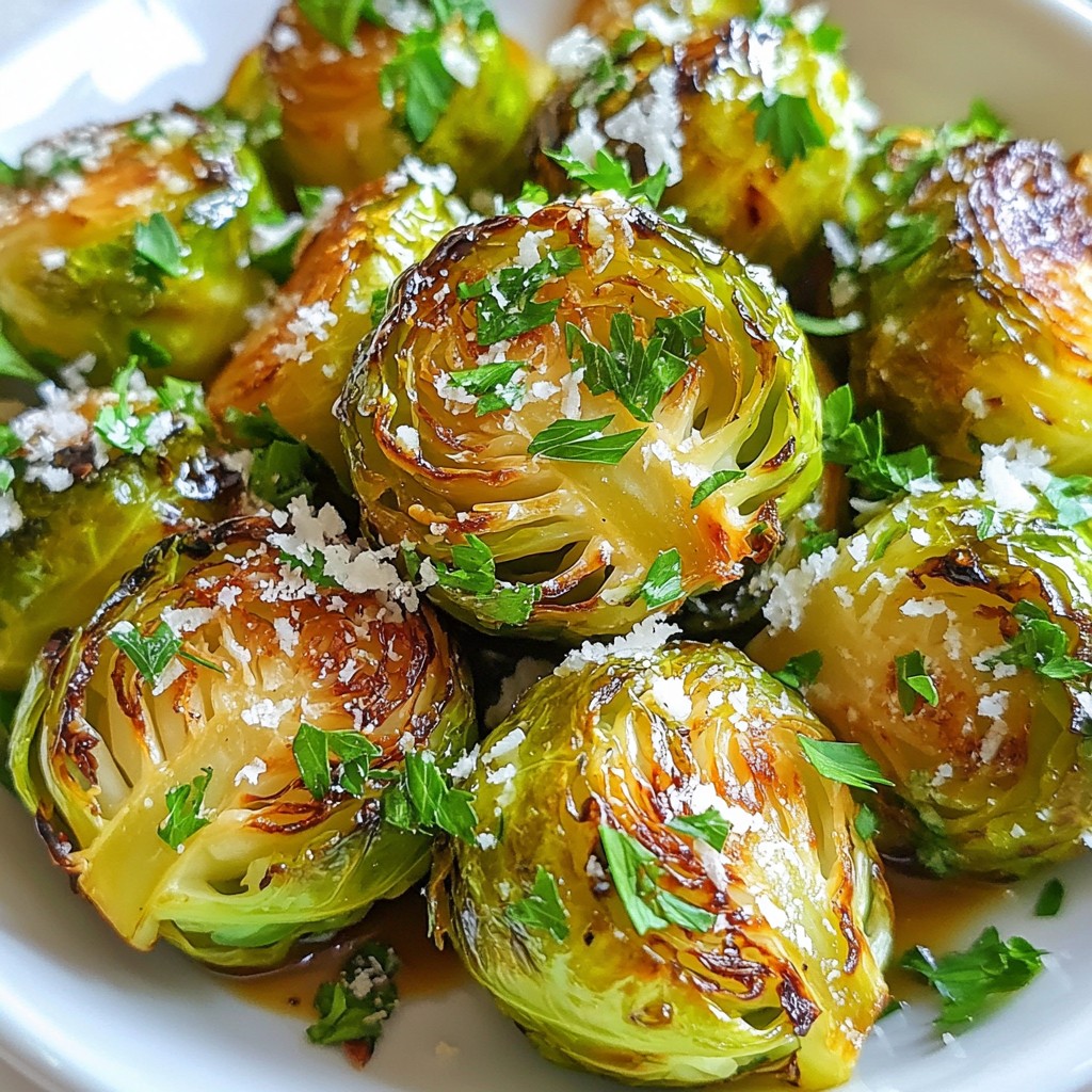 Balsamic Roasted Brussels Sprouts Delicious Side Dish