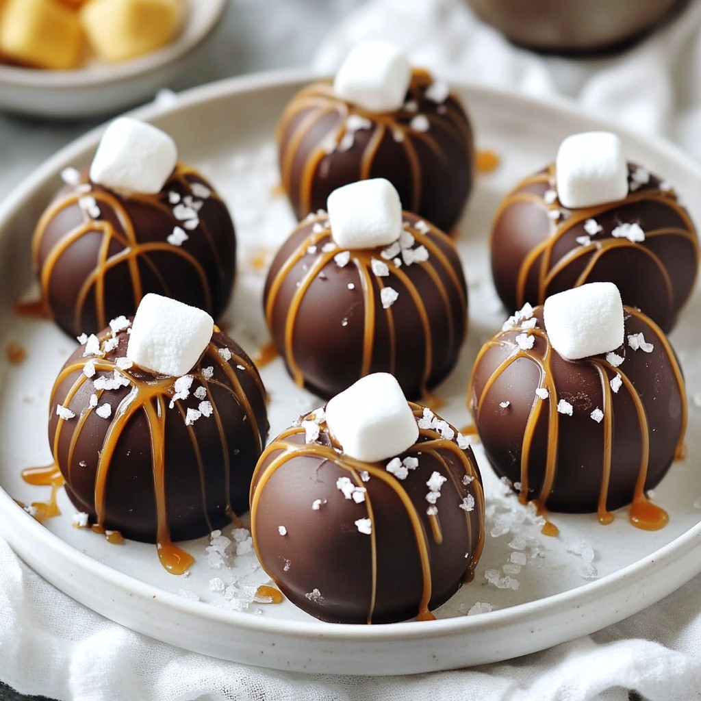 Salted Caramel Hot Cocoa Bombs Sweet and Rich Treat
