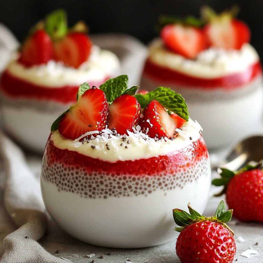 Strawberry Coconut Chia Pudding Tasty and Healthy Treat