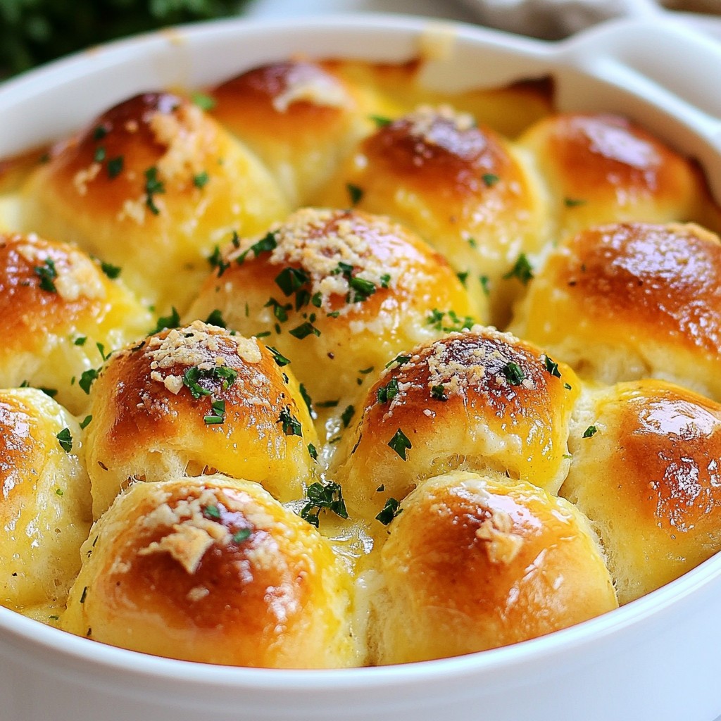 Garlic Parmesan Pull Apart Rolls Tasty and Easy Recipe