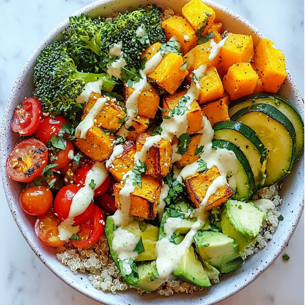 Roasted Veggie Buddha Bowl Flavorful Healthy Delight
