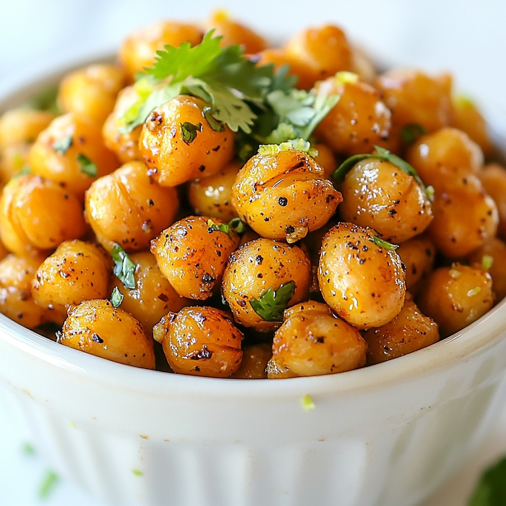 Chili Lime Roasted Chickpeas Crunchy and Flavorful Snack