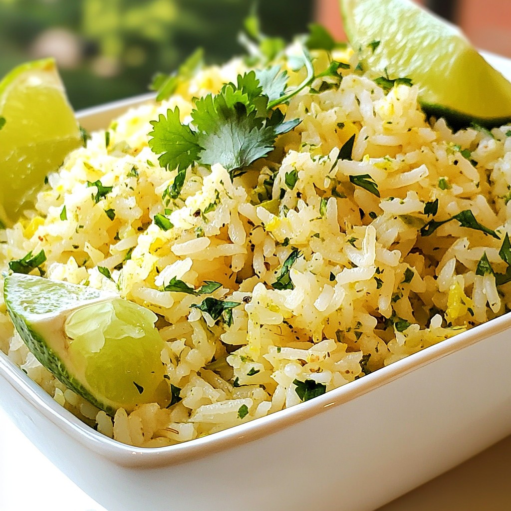 Spicy Cilantro Lime Rice Flavorful and Easy Recipe