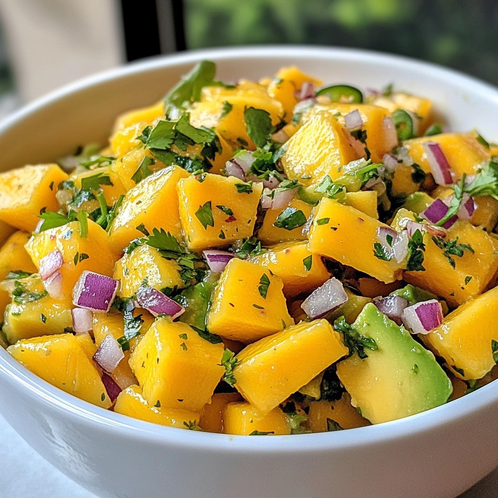 Mango Avocado Salsa Fresh and Flavorful Delight