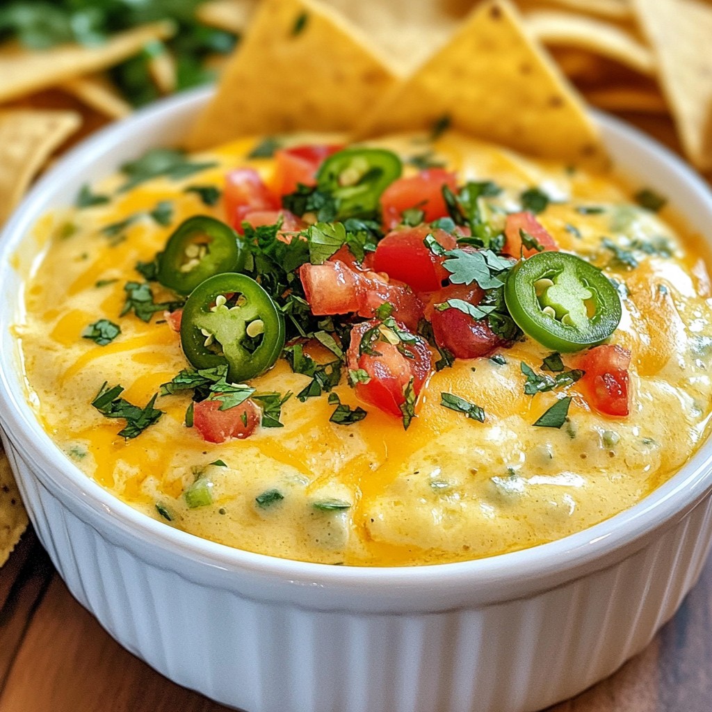 Cheesy Jalapeño Queso Dip Delightful Game Day Treat