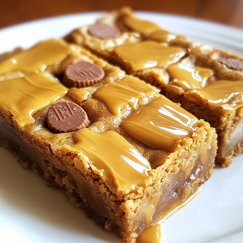 Peanut Butter Cup Blondies Irresistible Sweet Treat