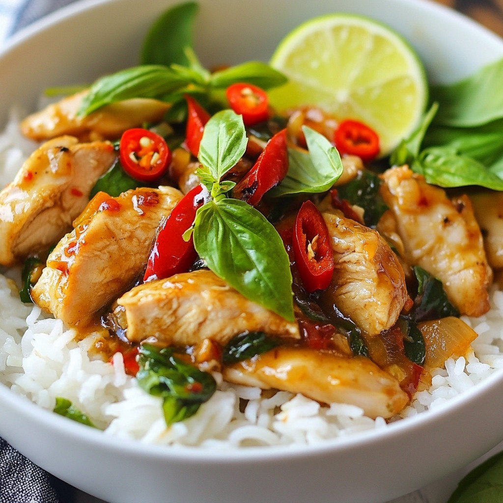 Thai Basil Chicken Flavorful and Quick Stir-Fry Recipe