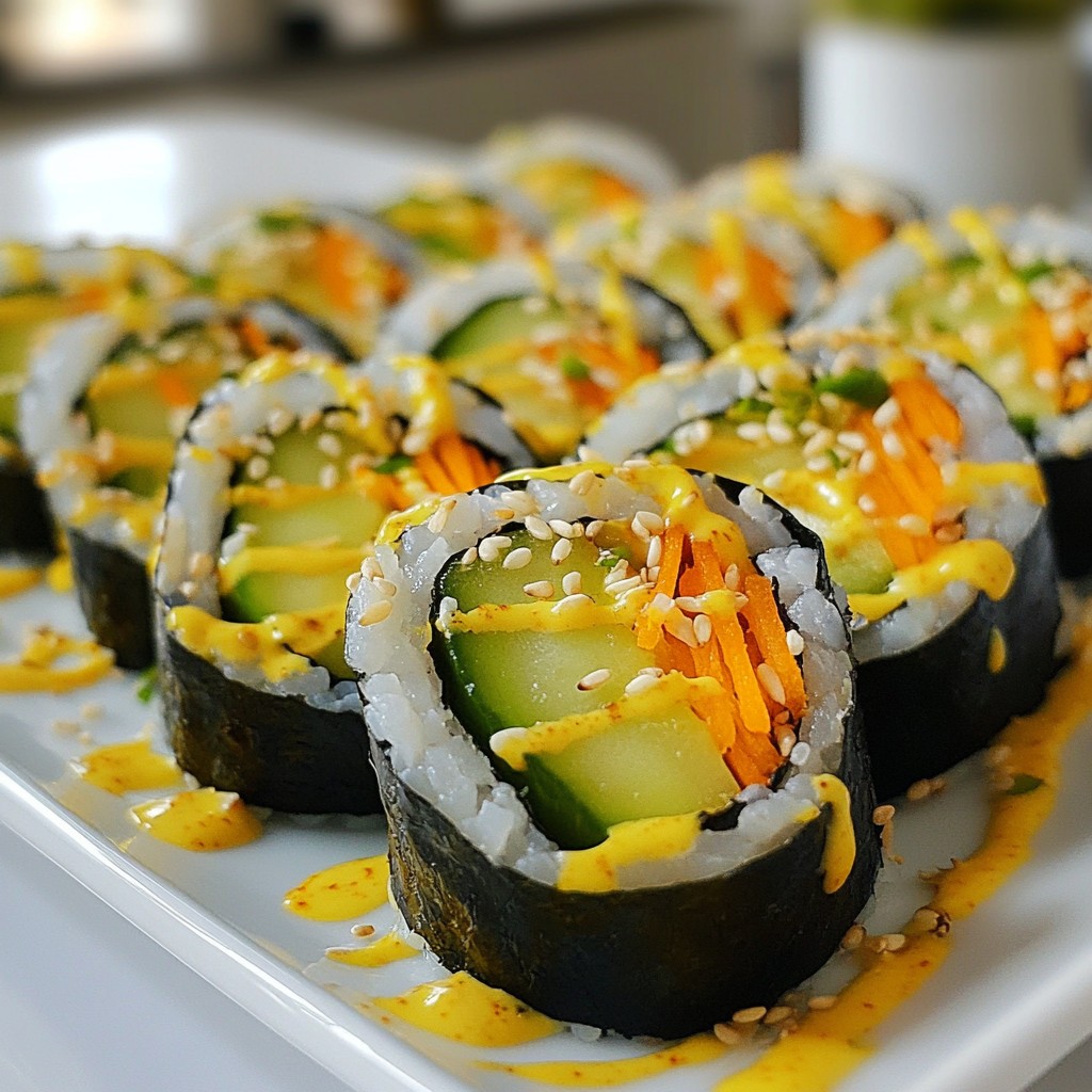 Spicy Cucumber Avocado Sushi Fresh and Fun Recipe