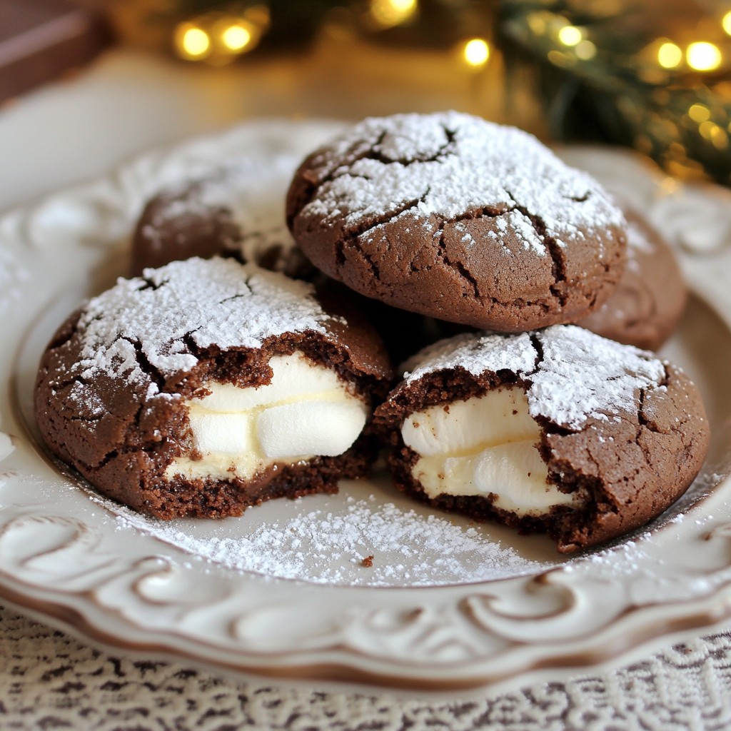 Marshmallow Stuffed Chocolate Cookies Irresistible Delight