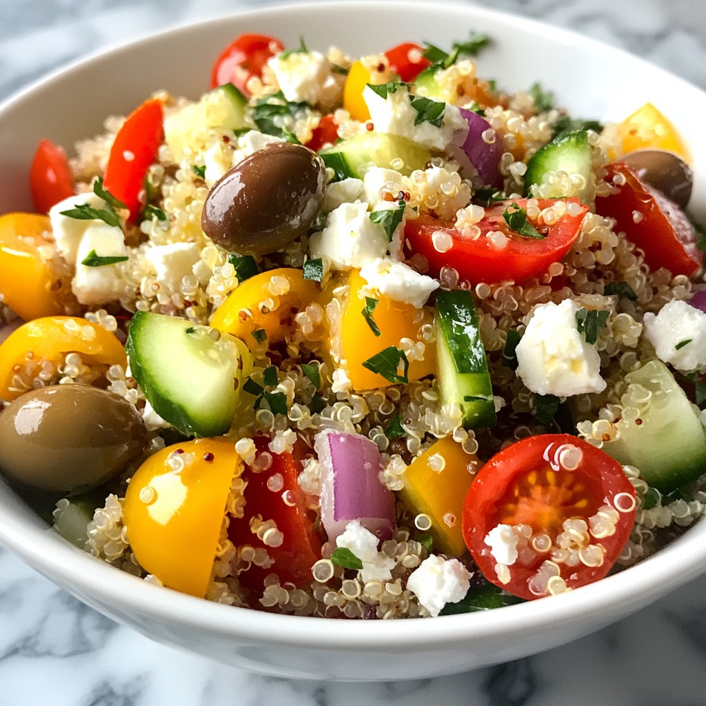 Mediterranean Quinoa Salad Healthy and Flavorful Dish