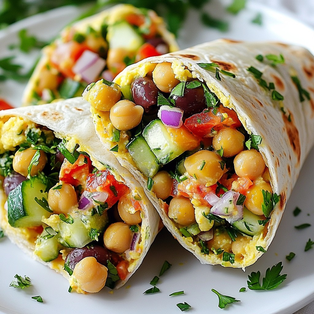 Mediterranean Chickpea Wraps Flavorful and Easy Meal