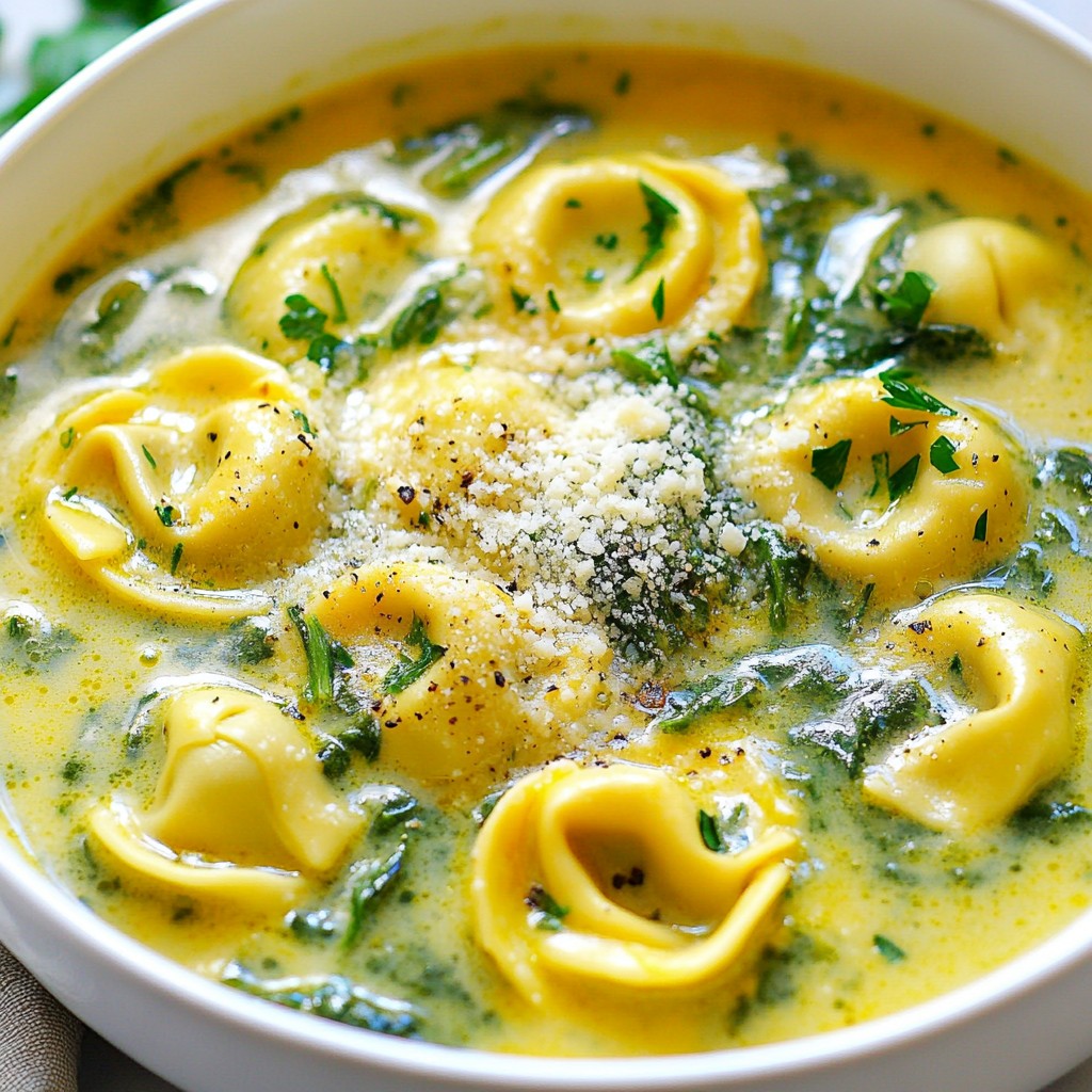 Creamy Spinach Tortellini Soup Simple Comfort Food