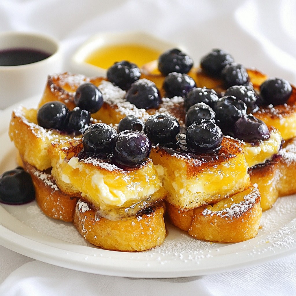 Blueberry Cheesecake French Toast Bake Delight
