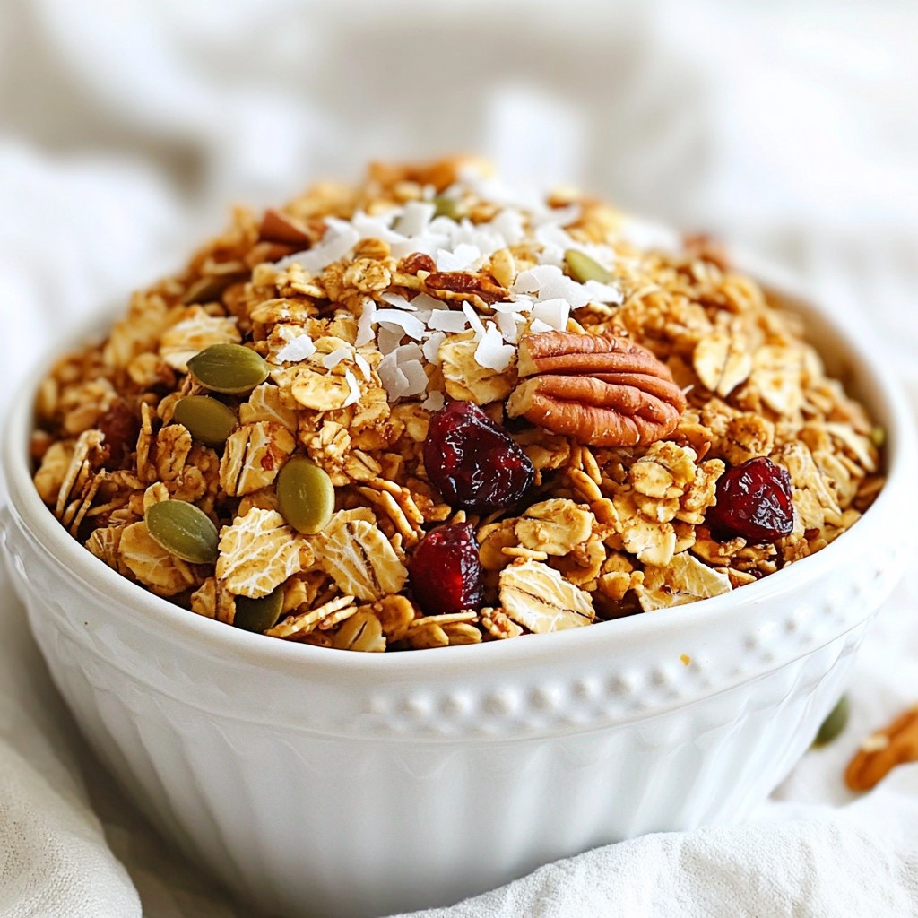 Maple Pecan Granola Healthy and Tasty Snack Idea