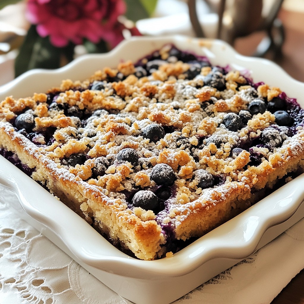 Blueberry Crumble Coffee Cake Simple and Delicious Treat