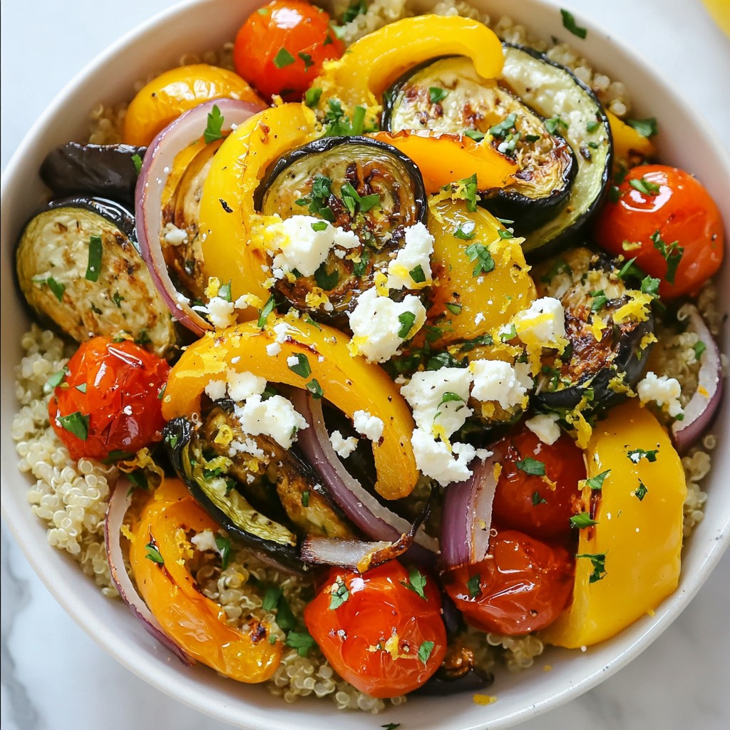Mediterranean Roasted Veggie Bowl Healthy and Flavorful