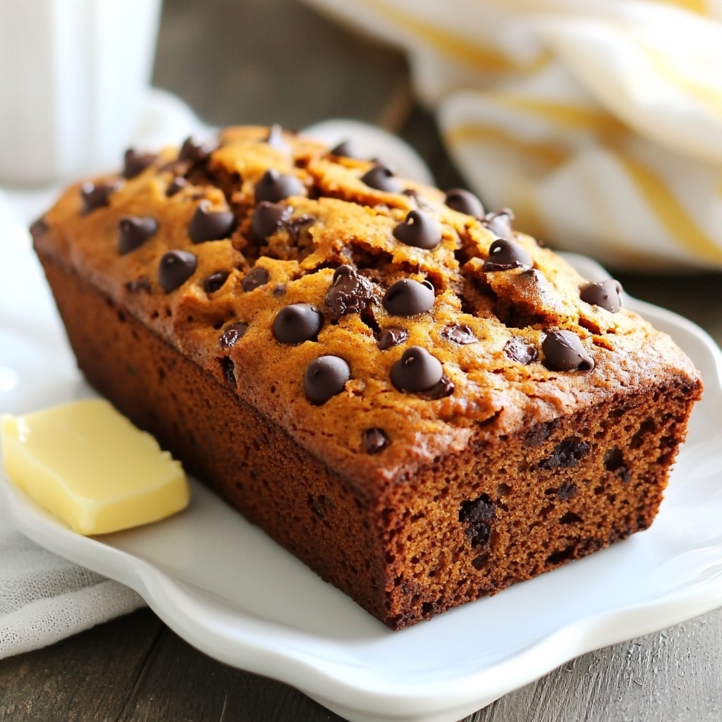 Chocolate Chip Pumpkin Bread Flavorful and Easy Recipe