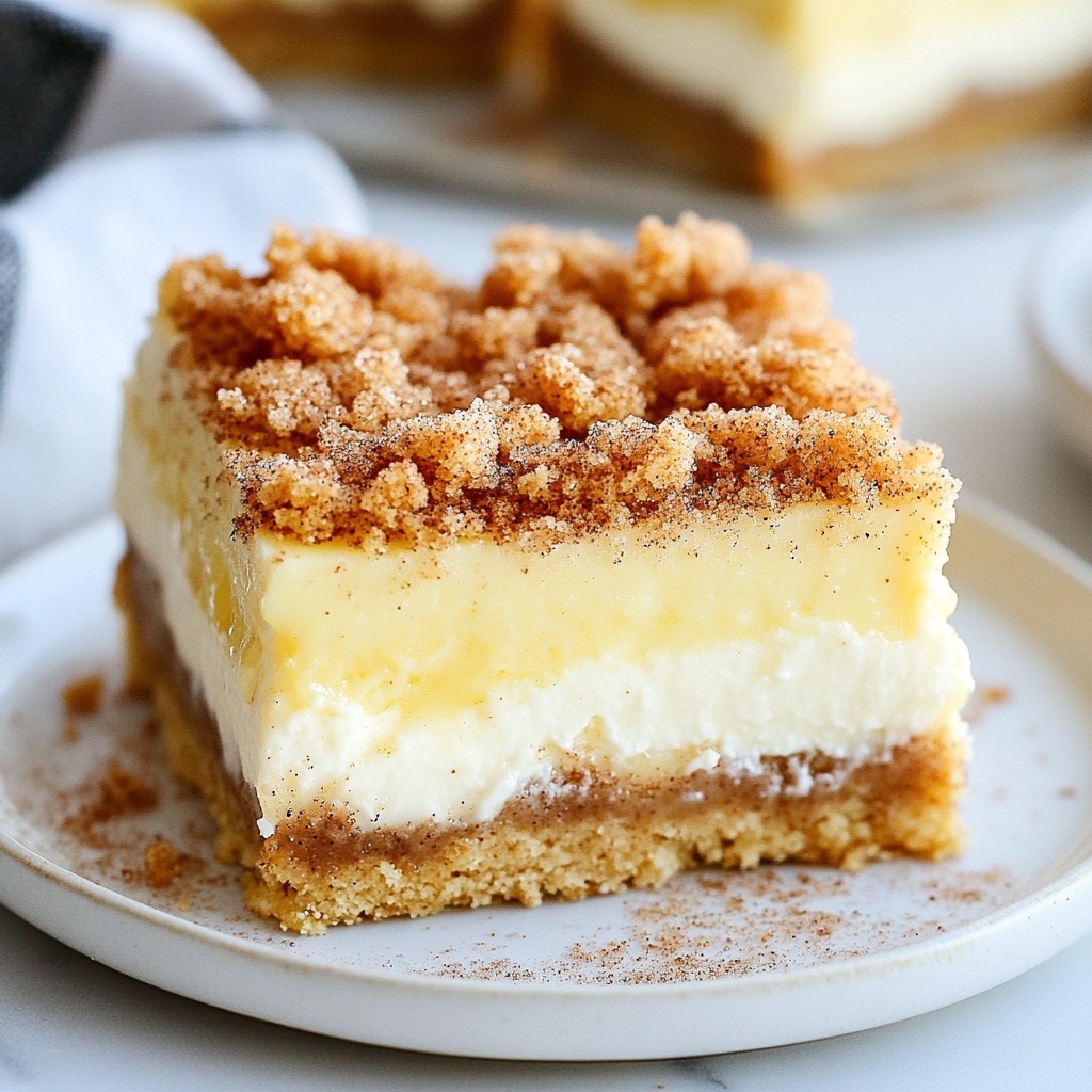 Snickerdoodle Cheesecake Bars Flavorful and Easy Treat