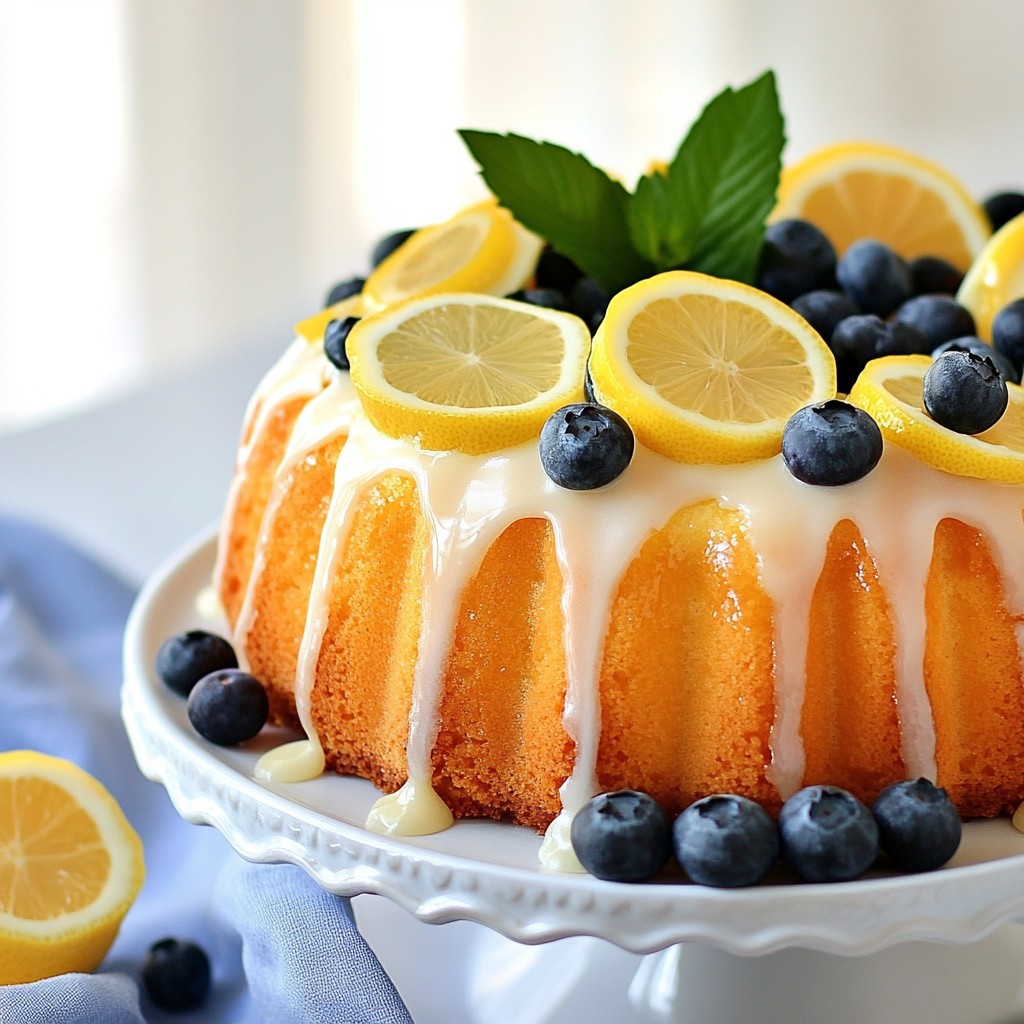 Blueberry Lemon Pound Cake Delightful Sweet Treat