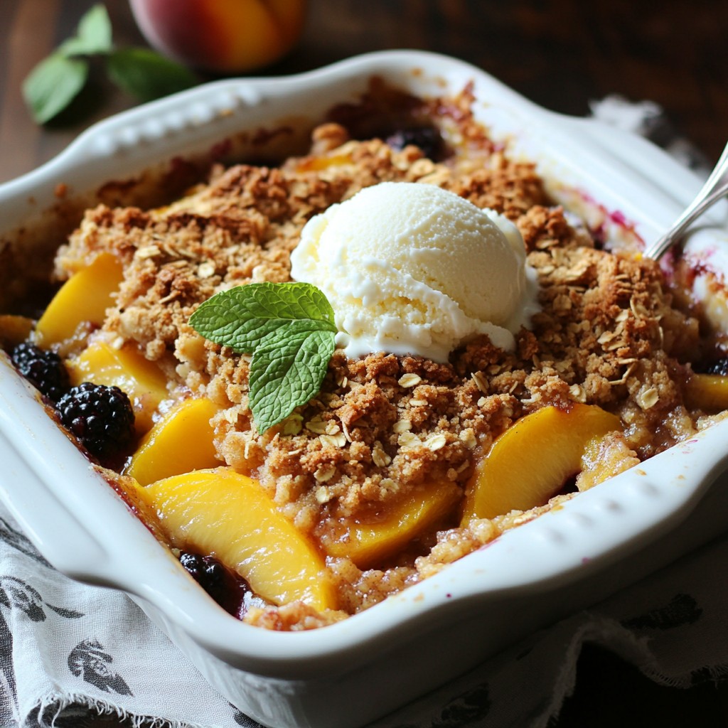 Blackberry Peach Crisp Irresistible Dessert Recipe