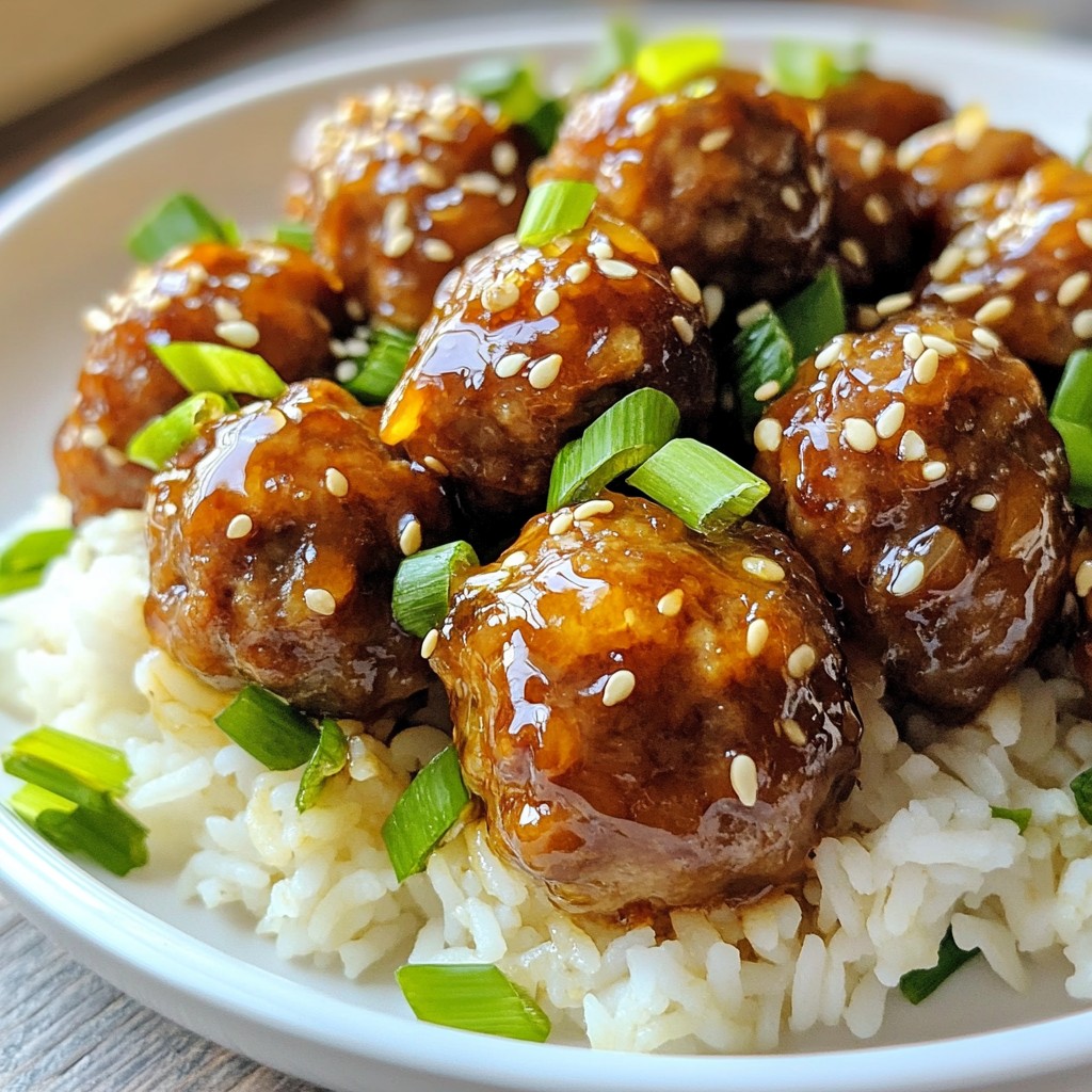 Honey Garlic Sesame Meatballs Tasty and Easy Recipe