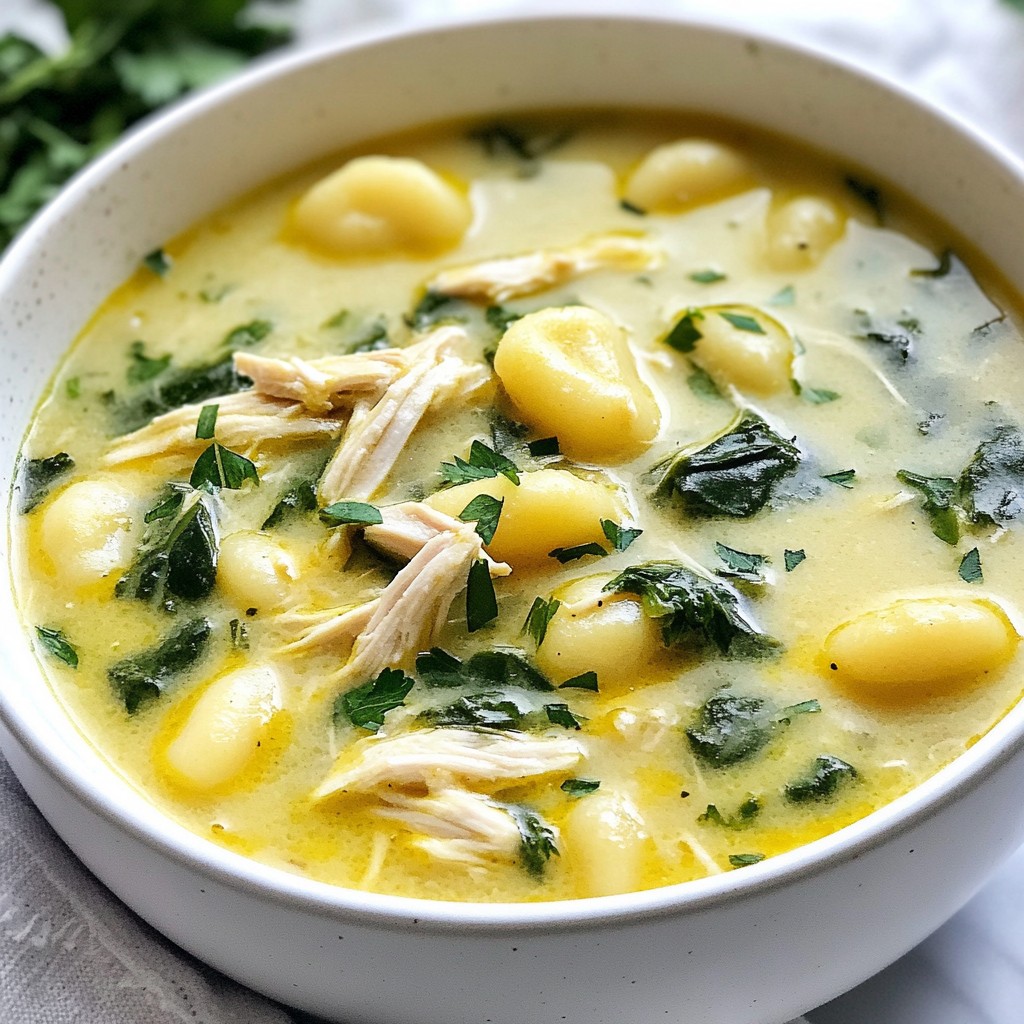 Creamy Chicken Gnocchi Soup Comforting and Hearty Dish