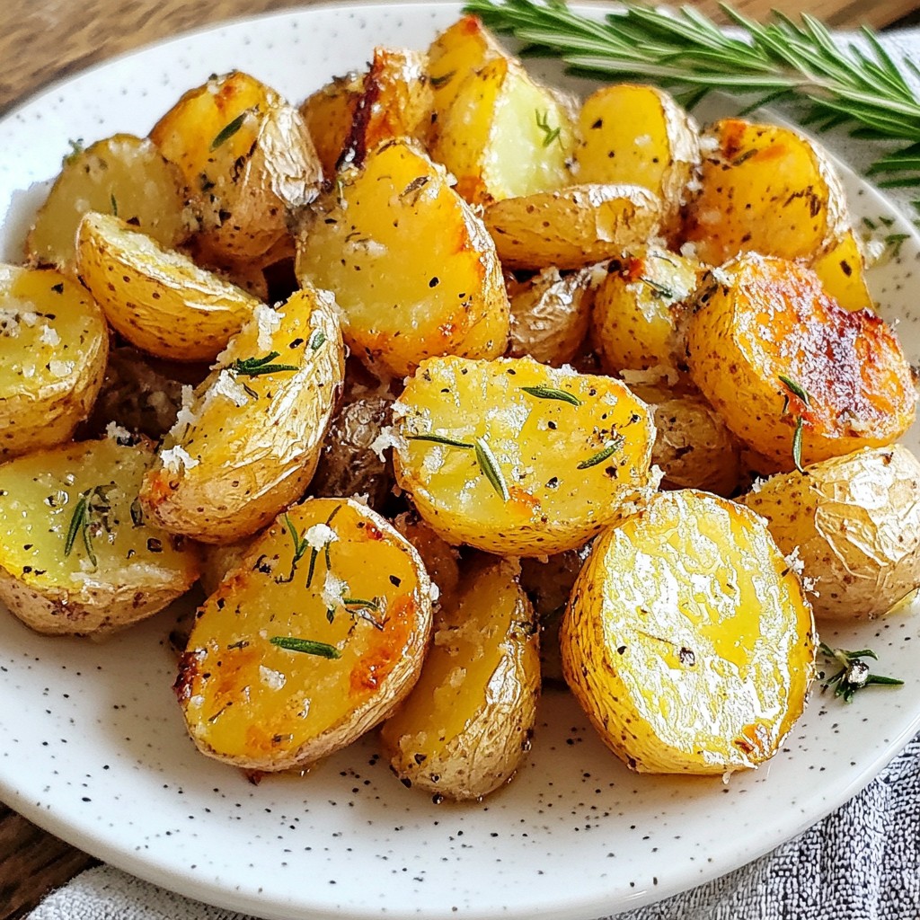 Rosemary Garlic Roasted Potatoes Flavorful Side Dish