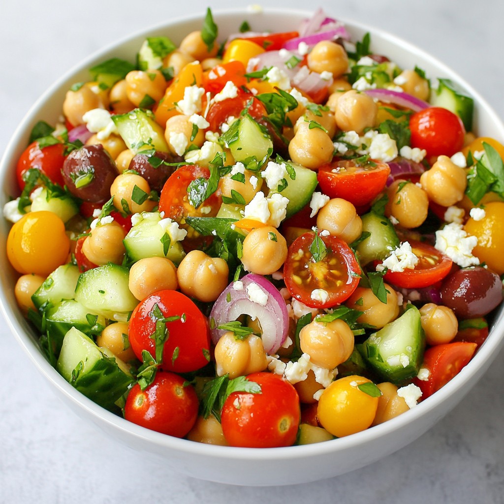Mediterranean Chickpea Salad Flavorful and Nutritious