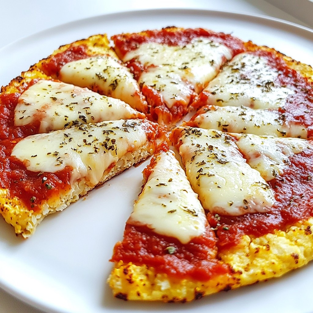 Cauliflower Pizza Crust Simple and Healthy Recipe