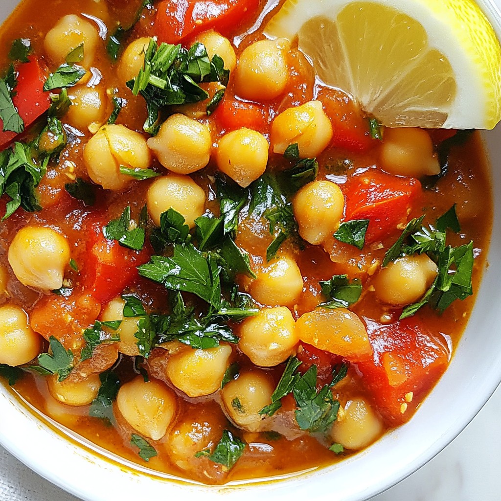 Mediterranean Chickpea Stew Flavorful and Healthy Meal