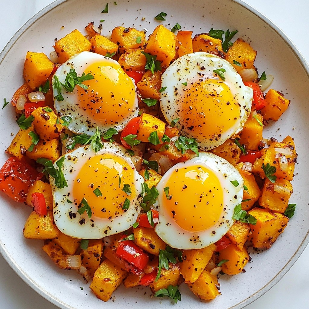Savory Sweet Potato Hash with Eggs Recipe