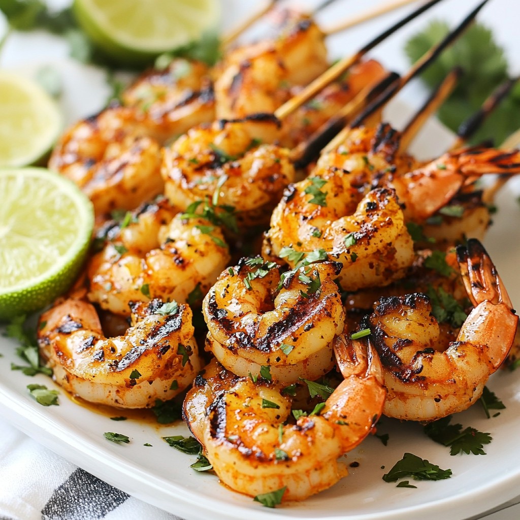 Chili Lime Grilled Shrimp Skewers Flavorful Delight