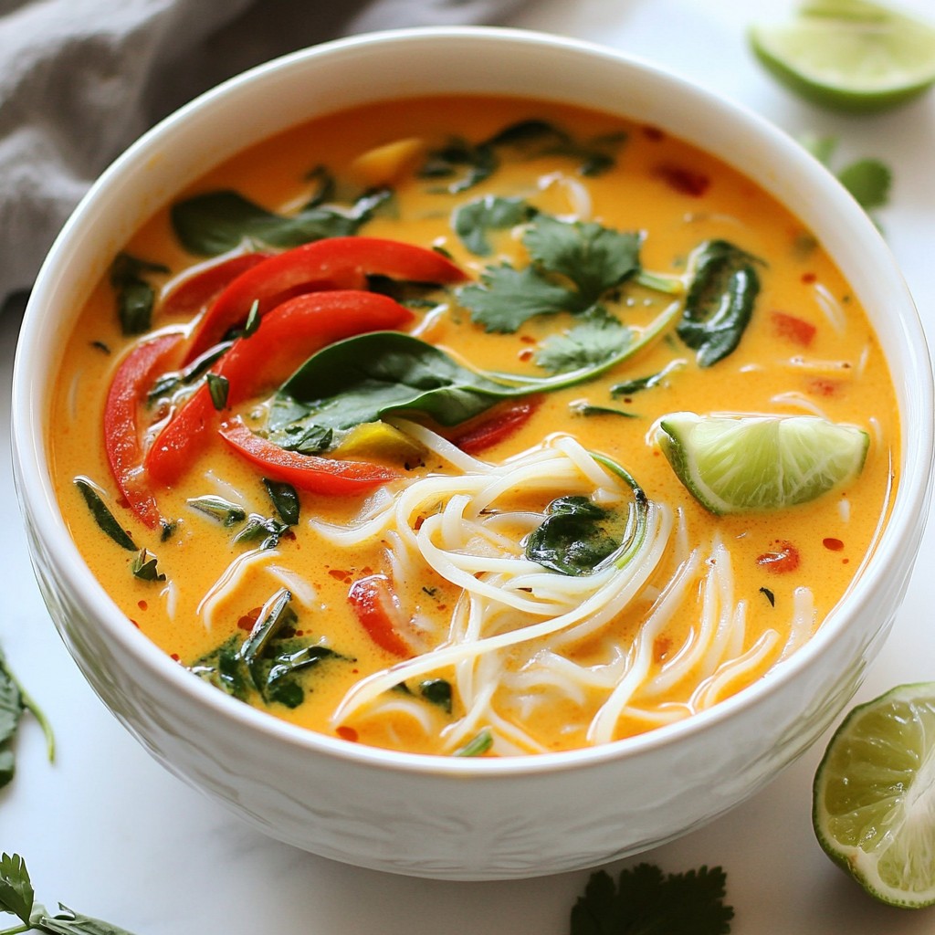 Thai Red Curry Noodle Soup Flavorful Comfort Bowl