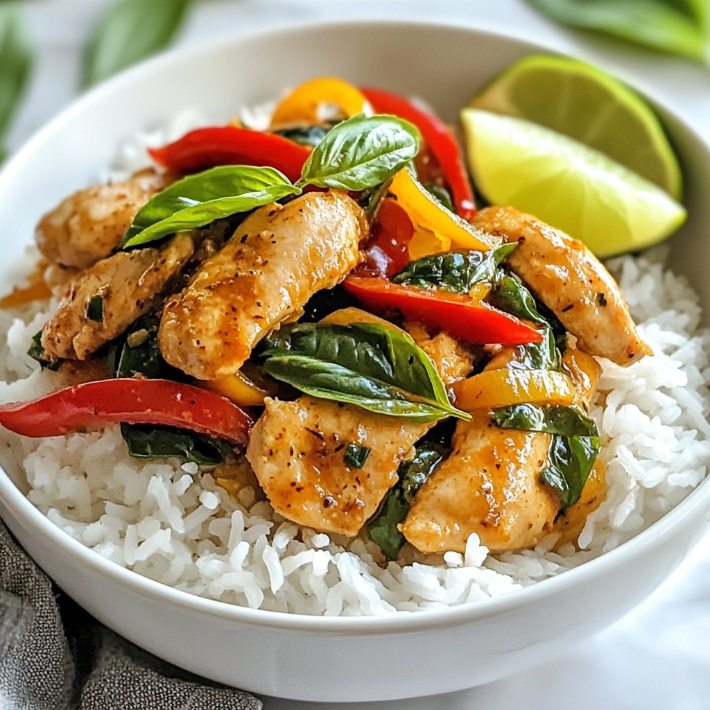 Spicy Thai Basil Chicken Flavorful and Simple Recipe